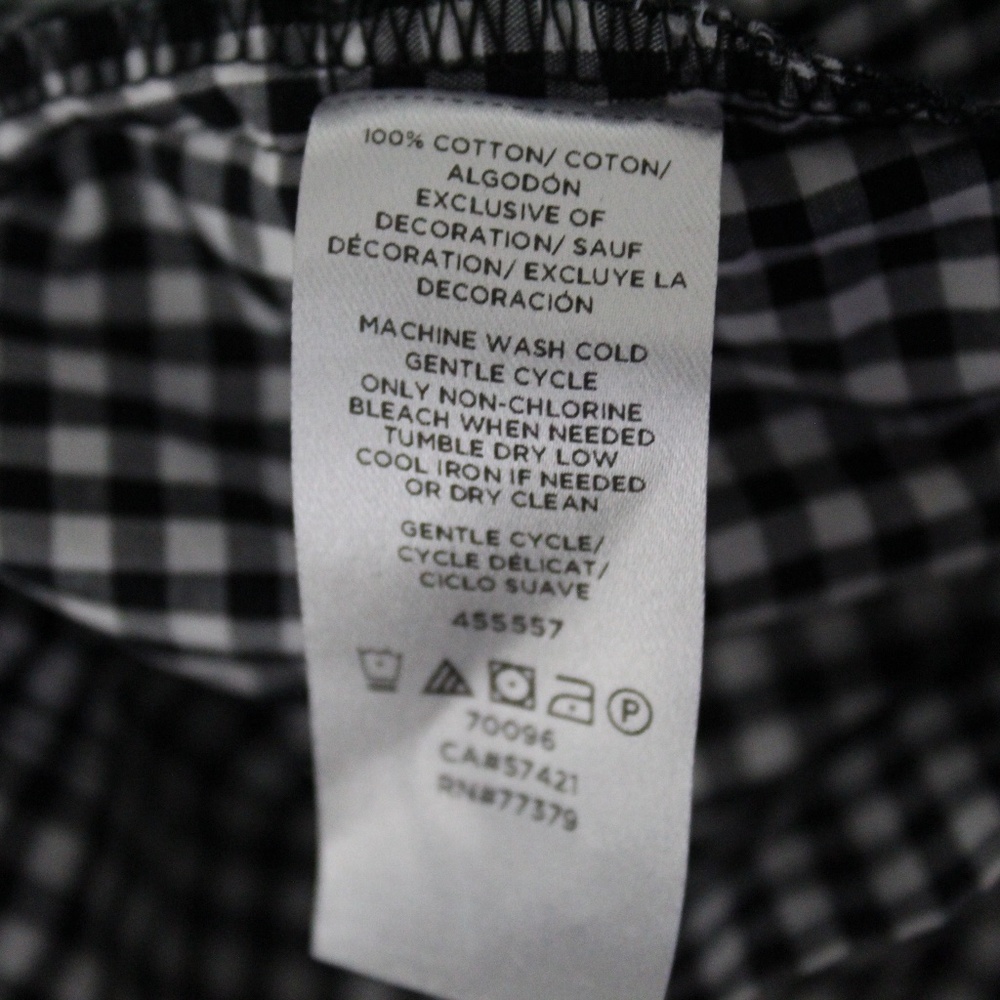 Ann Taylor Plaid Embroidered Puff Sleeve Top XS - Picture 5 of 5